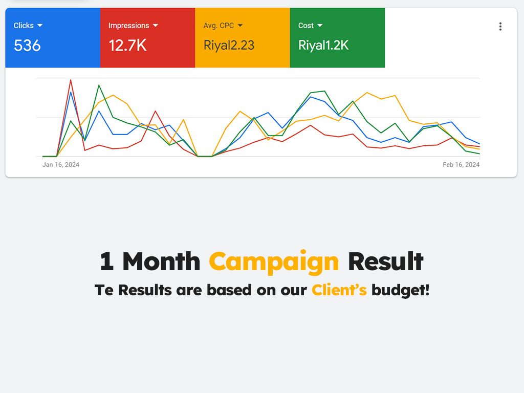 Digital marketing campaign for sami94 clients - 1 month result